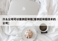 什么公司可以提供区块链[提供区块链技术的公司]